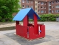 Preview: Kinderspielhaus Spielhaus U3 mit Terrasse für Spielplatz und Kindergarten U3 aus PE