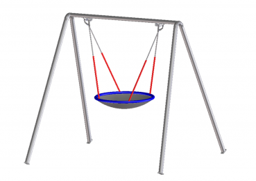 Schaukelgestell verzinkt für Nestschaukeln ohne Nest