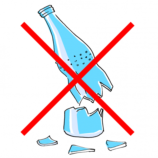 9051 Piktogramm "Flaschen verboten"
